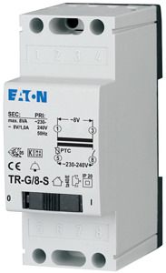 Transformator 230 V, 8 V, 1 A, 2 HP