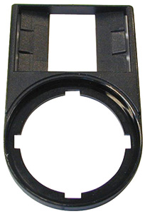 Tastenzusatz-Schildträger o. Schild rund schwarz 30mm