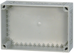 Gehäuse-Unterteil 375x250mm für Einzelgehäuse E m.Vorprägungen