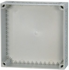 Gehäuse-Unterteil 375x375mm für Einzelgehäuse E m.Vorprägungen
