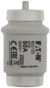 Sicherungseinsatz Niederspannung 80A AC 500V 50 kA D4 gL/gG IEC träge