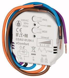 Smart-Dimmaktor, R/L/C/LED, 0-250W, 230VAC, UP, mit Eingang