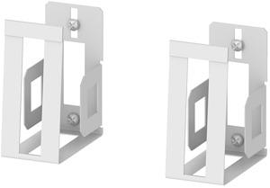 Gerätehalter-Set für Router. 2x Halter je Set. Verkehrsweiß RAL 9016