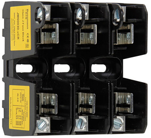 Class J fuse block 600V30A-Lug-3 po le