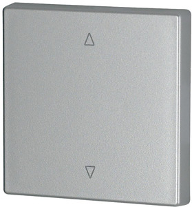 Wippe 1-fach silber Jalousie