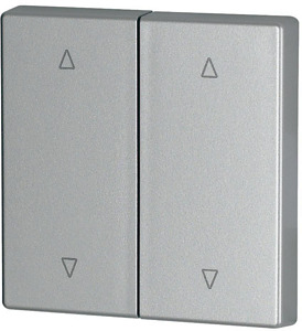 Wippe 2-fach silber Jalousie