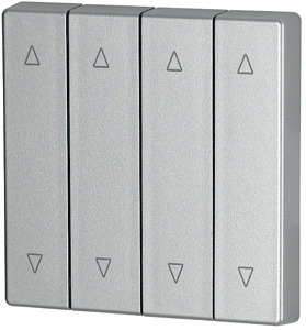 Wippe 4-fach silber Jalousie