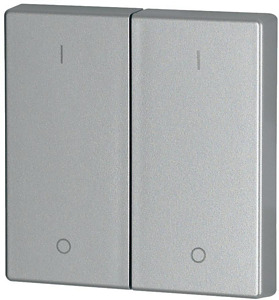 Wippe 2-fach silber 1/0