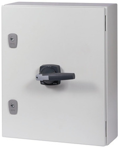 Lasttrennschalter, DMV, 160 A, 3-po lig, HALT-Funktion, mit grauem Dreh