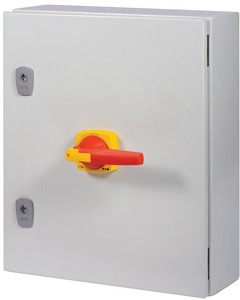 Lasttrennschalter DMV 160A 3-polig NOT-AUS-Funktion mit rotem Drehgriff und