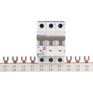Phasenschiene, 4ph, 16 qmm, Gabelan schluss, 1m