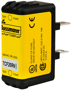 Sicherungseinsatz, Niederspannung, 3 A, AC 600 V, DC 300 V, 20 x 26 x