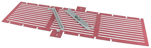 Abschottung, IZM63/Hauptsammelschie nenraum, horizontal, B=1350mm