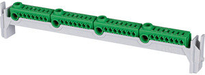 KSK Steckklemme. 1x PE-Potenzial 4x 2,5-25mm2 und 28x 0,5-4mm2 hohe Version