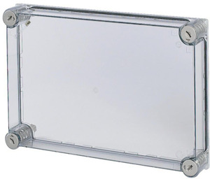 Gehäuse-Deckel 375x250mm rauchgrau transparent UL Einbau T150mm