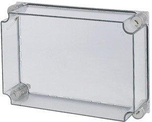 Gehäuse-Deckel 375x250mm rauchgrau transparent UL Einbau T200mm