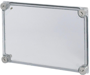 Gehäuse-Deckel 375x250mm rauchgrau transparent UL Einbau T125mm