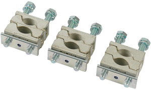 Doppel-Kabelschelle für NH-Trenner 2x 120 bis 240 mm²