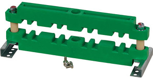 Verteilschienenhalter für XF, 2x40x 10, 65kA