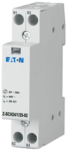 Installation contactor, 24VAC/50Hz, 2N/C, 25A