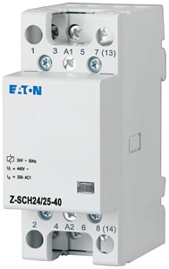 Installationsschütz 24VAC 4S 25A