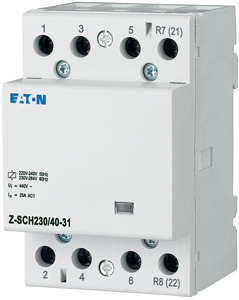 Installationsschütz 230VAC 3S+1Ö 40A