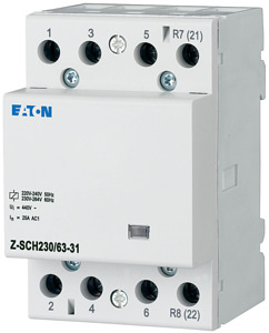 Installationsschütz 230VAC 3S+1Ö 63A