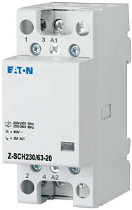 Installationsschütz, 230VAC, 2S, 63 A