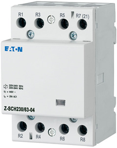 Installationsschütz, 230V AC, 63A 4Ö 3TE