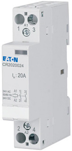 Installationsschütz 20A 24V AC/DC 2S