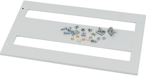 Frontabdeckung, +Montageset, für FA Z, vertikal, HxB=200x425mm, grau