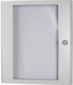 Stahlblechtür transparent mit Türdr ehriegel für IVS H x B = 1200 x 600 mm