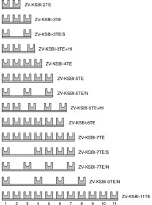 Sammelschienen, für SPC, 2x und 3x 1,5 HP