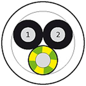 Kabeltrommel 100m PUR gelb 3x0,75qmm UL/CSA