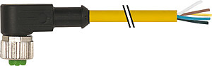 M12 Bu. 90° freies Ltg.-ende PUR 5x0.34 ge UL/CSA+schleppk. 7m
