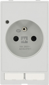 Steckdosenmodul 250V AC/16A Modlink Frankreich (UTE)