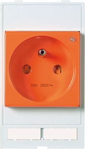 Steckdosenmodul 250V AC/16A Modlink Frankreich (UTE) orange