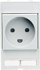 Steckdosenmodul 250V AC/13A Modlink Dänemark Federkraft