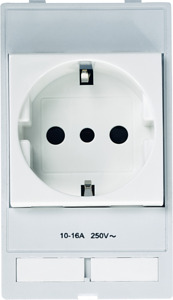 Steckdosenmodul 250V AC/16A Modlink VDE Italien/CEI 23-16