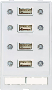Datensteckverb.einsatz 4xUSB A/A Modlink 4xUSB A/A