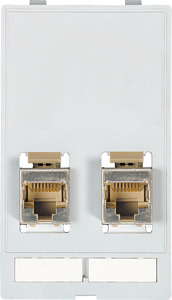 Datensteckverb.einsatz 2xRJ45/45 Modlink 2xRJ45/45 geschirmt