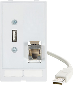 Datensteckverbindereinsatz USB+RJ45 Modlink 1xUSB A Buchse/Stecker