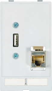 Datensteckv.einsatz RJ45/45+USB Modlink RJ45/45+USB-geschirmt