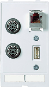 Datenst.einsatz USB+RJ45/45+2xPS2 Modlink USB Bu/Bu+RJ45/45+2xPS2