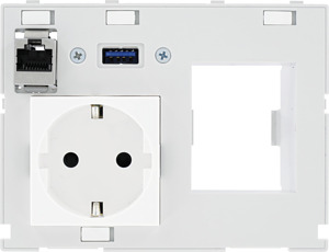 Modlink MSDD Frontplattenschnittste Universaleinsatz 2-fach mit VDE Ste
