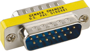 Frontplattenschnittstelle Gender Changer (SUB-D15) ST/ST