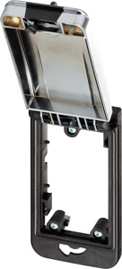 Modlink MSDD Frontplattenschnittste Rahmenmodul 1-fach metallic