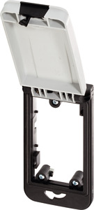 Modlink MSDD Frontplattenschnittste Rahmenmodul 1-fach grau