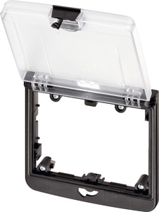 Modlink MSDD Frontplattenschnittste Rahmenmodul 2-fach transparent
