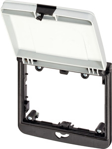 Modlink MSDD Frontplattenschnittste Rahmenmodul 2-fach grau